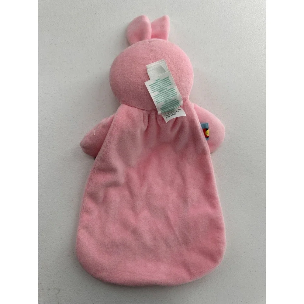 Taggies Pink Bunny Baby Lovey Security Blanket Textured Tags Soft Plush Easter‎